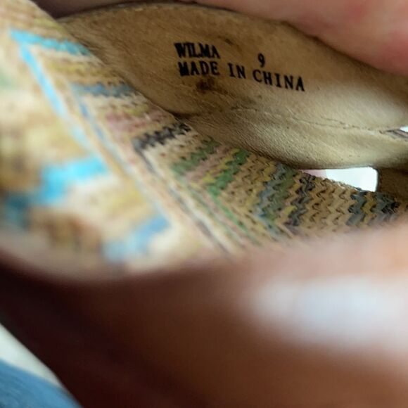 Mix Mooz Wilma Tan Burnished Leather Heels Sz 6‎ - Picture 5 of 6